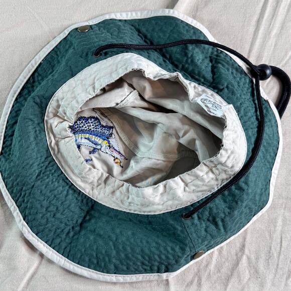 Shade Shack Just Hook Em Collection Boonie Hat Fishing Embroidered Marlin OS - Picture 6 of 8